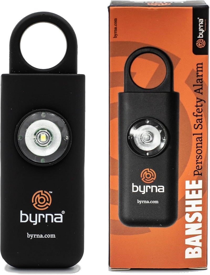Byrna Banshee Personal Safety Alarm - 130 dB Loud Military Grade Self Defense Emergency Keychain Siren Device with LED Strobe Alert Light for Women, Men, Children, Elderly, Hikers and Runners (Black) - Image 4